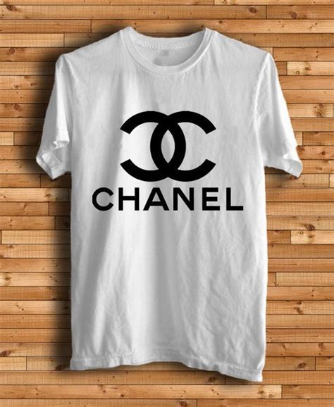 chanel white logo blouse|chanel t shirt original.